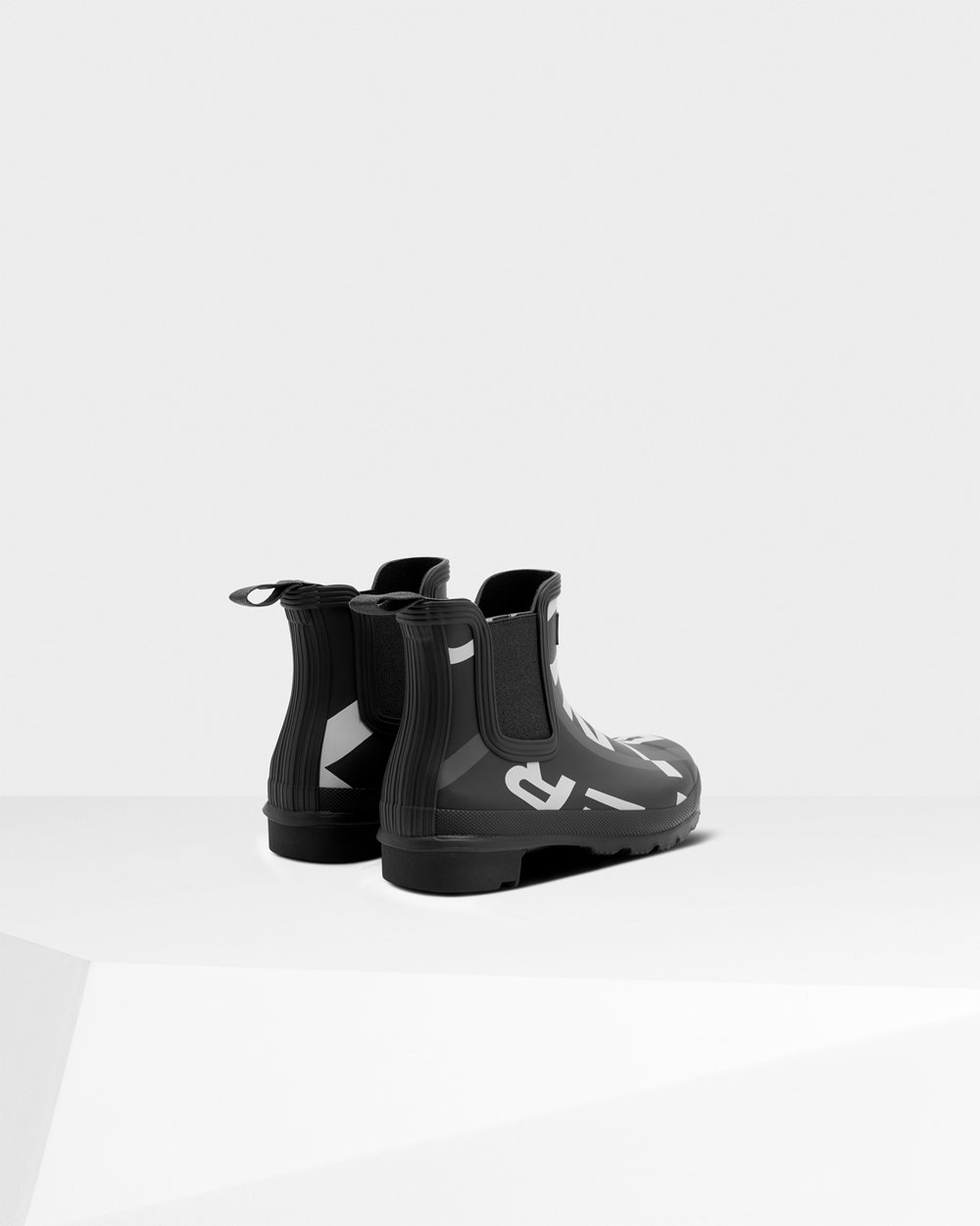 Chelsea Boots Dames - Hunter Original Exploded Logo - Zwart - 81BHEFWMR